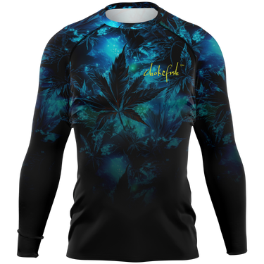 Chokefish™ Long Sleeve Rashguard Cannabis Men's Shirt-008